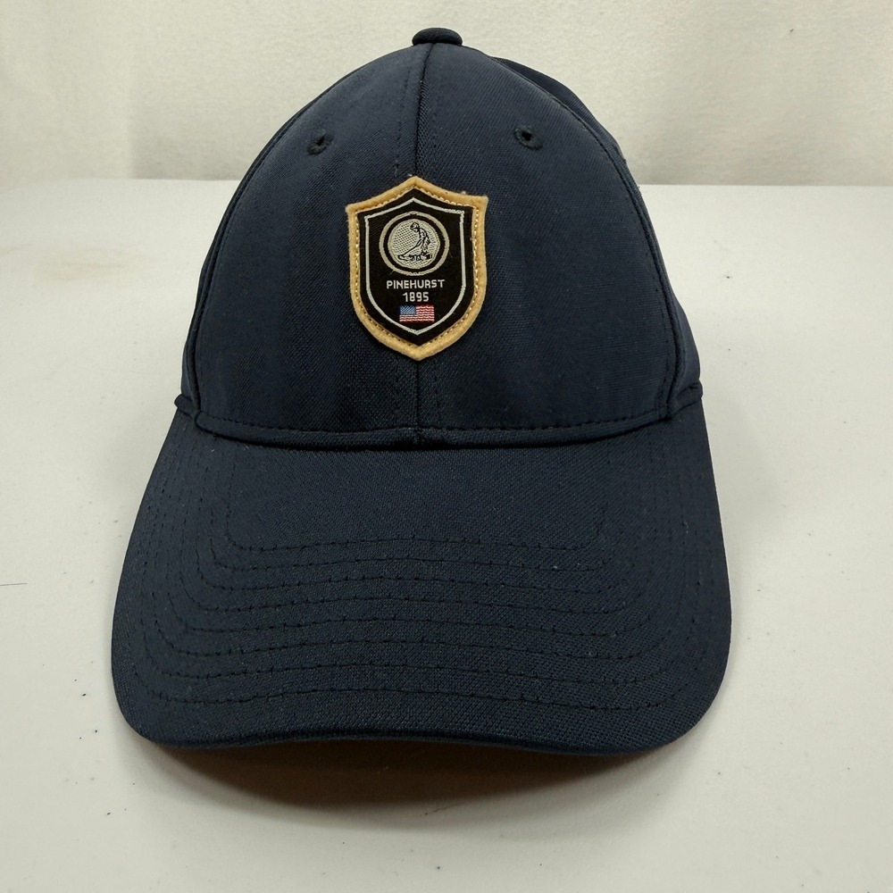 American Needle Golf Hat Mens S/M Navy Blue Pinehurst 1895 Tech Stretch Cap